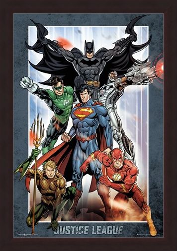 Framed Framed Justice League Group - DC Comics