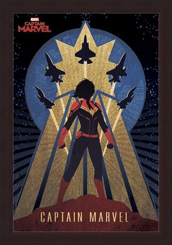 Framed Framed Deco - Captain Marvel