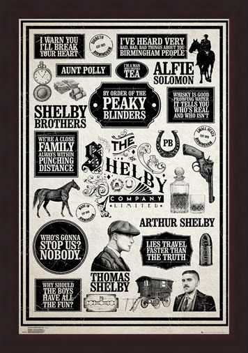Framed Framed Infographic - Peaky Blinders