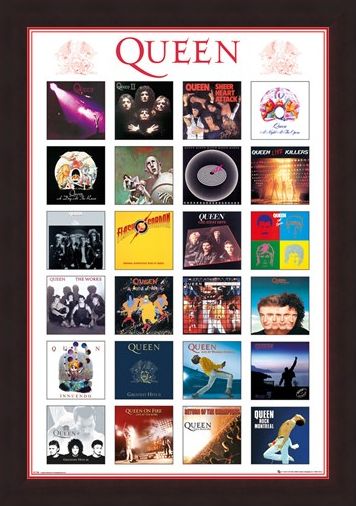 Framed Framed Album Covers - Queen
