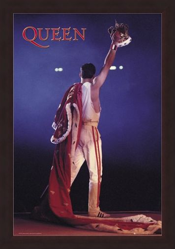 Framed Framed Freddie Mercury Crown - Queen