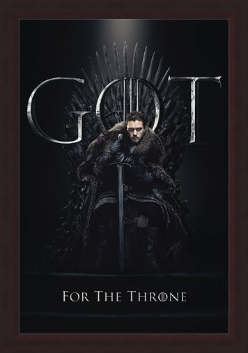 Framed Framed Jon For The Throne - Game Of Thrones