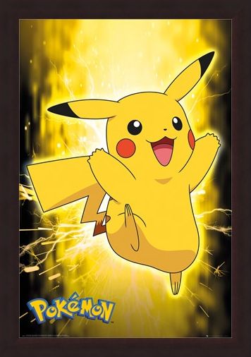 Framed Framed Pikachu Neon - Pokemon