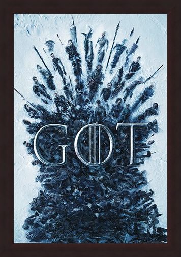 Framed Framed Throne Of The Dead - Game Of Thrones