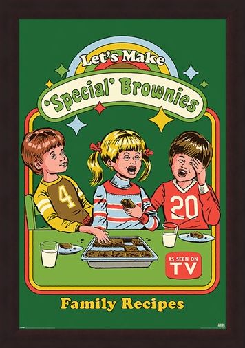 Framed Framed Let's Make Special Brownies - Steven Rhodes
