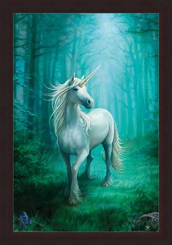 Framed Framed Forest Unicorn - Anne Stokes