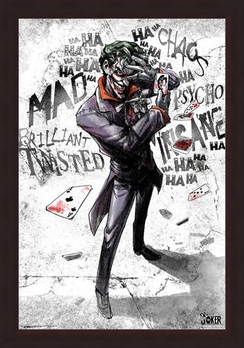 Framed Framed Joker Type - DC Comics