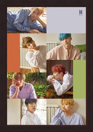 Framed Framed Group Collage - BTS K-Pop