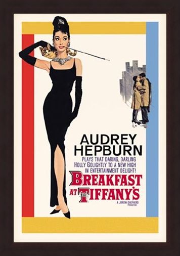 Framed Framed Audrey Hepburn stars in Breakfast at Tiffany's - Breakfast at Tiffany's