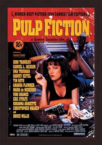 Framed Framed Movie One Sheet - Pulp Fiction