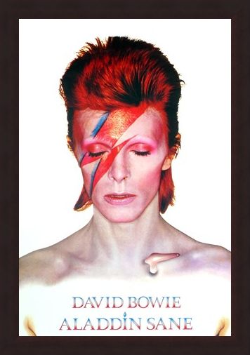 Framed Framed Aladdin Sane Album Cover Art 1973 - David Bowie Album Covers