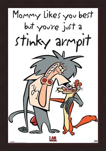 Framed Framed Stinky Armpit - I Am Weasel