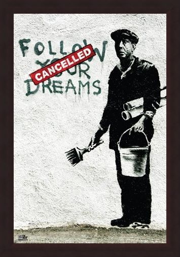 Framed Framed Follow Your Dreams - Banksy