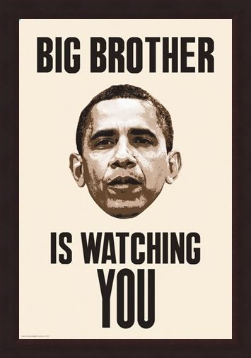Framed Framed Big Brother Is Watching You - Obama
