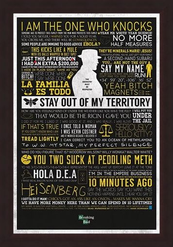 Framed Framed The Many Sayings Of Walter White - Breaking Bad
