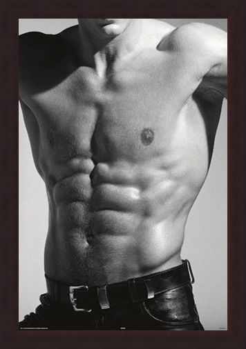 Framed Framed Tantalising Torso - Buff in Black and White