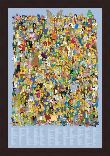 Framed Framed The Simpsons Cast 2012 - The Simpsons