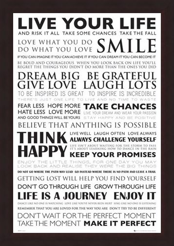 Framed Framed Dream Big - Think happy and Smile