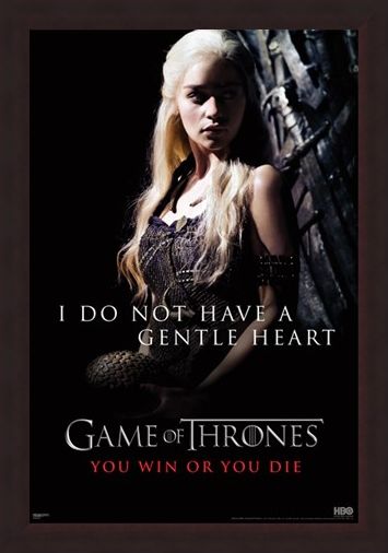 Framed Framed I Do Not Have A Gentle Heart - Game of Thrones