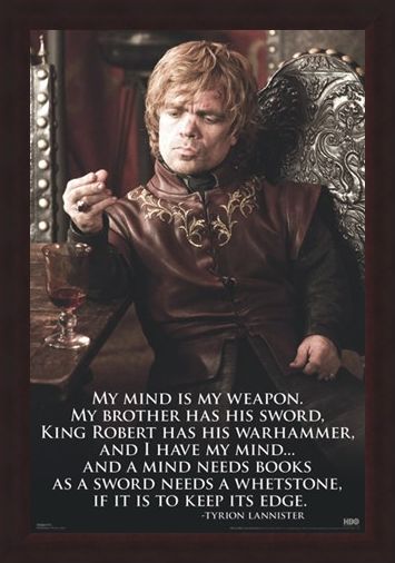 Framed Framed My Mind Is My Weapon - Game of Thrones