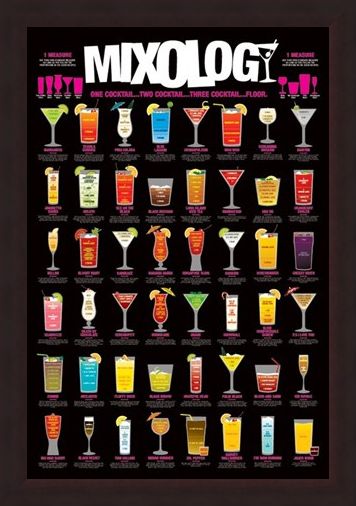 Framed Framed One Cocktail...Two Cocktail...Three Cocktail...Floor! - Mixology