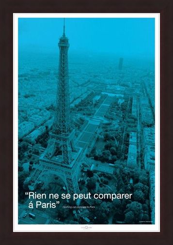 Framed Framed Nothing can compare to Paris - Eiffel Tower
