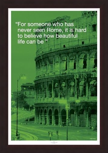 Framed Framed Beautiful Life - Rome