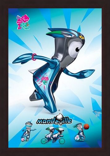 Framed Framed Mandeville - London Olympic Mascot