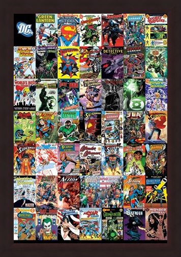 Framed Framed The World's Greatest Super Heroes - DC Comics Montage
