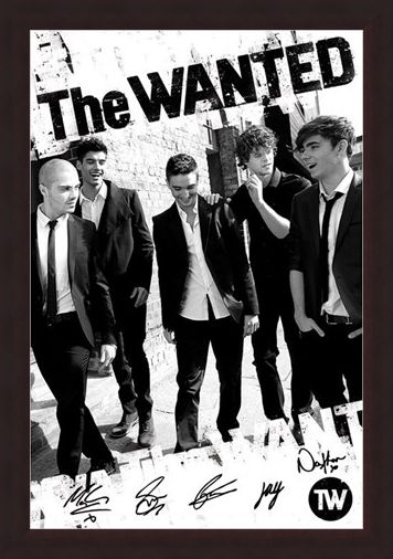 Framed Framed Boys in Black and White - The Wanted