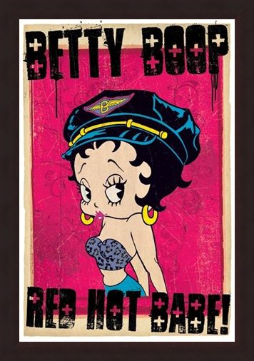 Framed Framed Red Hot Babe - Betty Boop