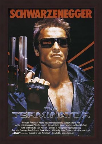 Framed Framed Arnold Schwarzenegger is The Terminator - The Terminator
