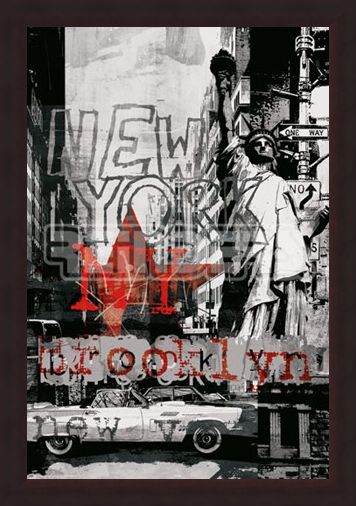 Framed Framed New York Collage 3 - New York City
