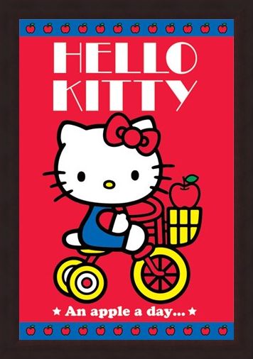 Framed Framed An Apple A Day - Hello Kitty