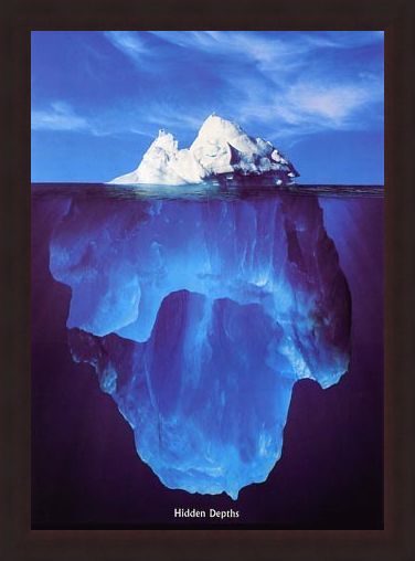 Framed Framed Iceberg - Hidden Depths