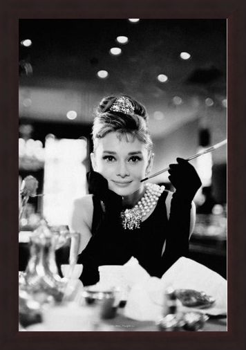 Framed Framed Audrey Hepburn is Holly Golightly - Breakfast at Tiffany's