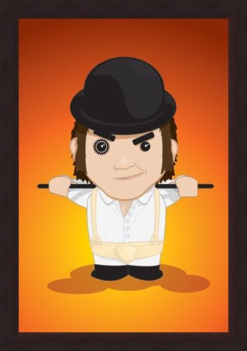 Framed Framed Cartoon Alex - A Clockwork Orange