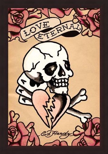 Framed Framed Love Eternal - Ed Hardy