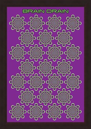 Framed Framed Brain Drain - Optical Illusion
