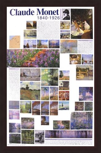 Framed Framed The Life Of - Claude Monet