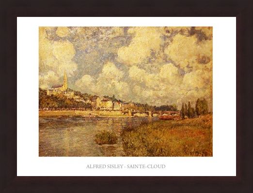 Framed Framed Saint Cloud - Alfred Sisley