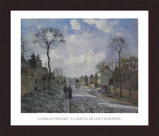 Framed Framed The Road to Louveciennes - Camille Pissaro