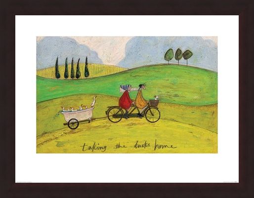 Framed Framed Taking the Ducks Home - Sam Toft