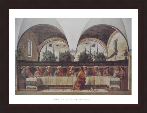 Framed Framed The Last Supper - Domenico Ghirlandaio