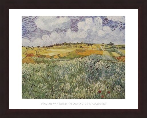 Framed Framed Plains Near Auvers - Vincent Van Gogh