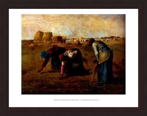 Framed Framed The Gleaners - Jean Francois Millet