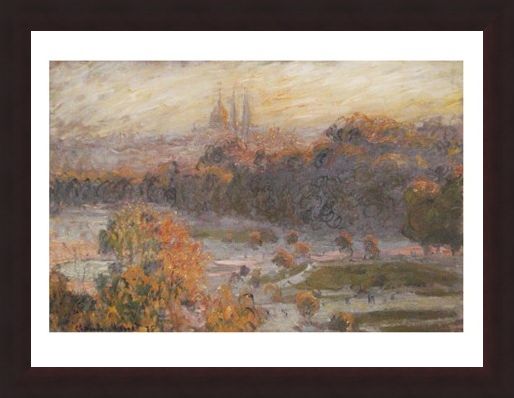 Framed Framed Les Tuileries - Claude Monet