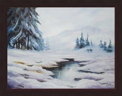 Framed Framed Winter in Comelico - B Gionola