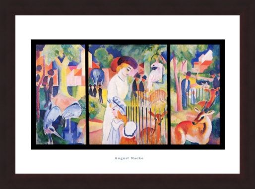 Framed Framed Zoological Garden 1912 - August Macke