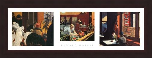 Framed Framed American Realism Triptych - Edward Hopper